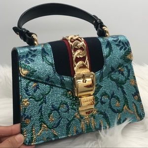 Authentic NEW Gucci Mini Sylvie brocade NWOT